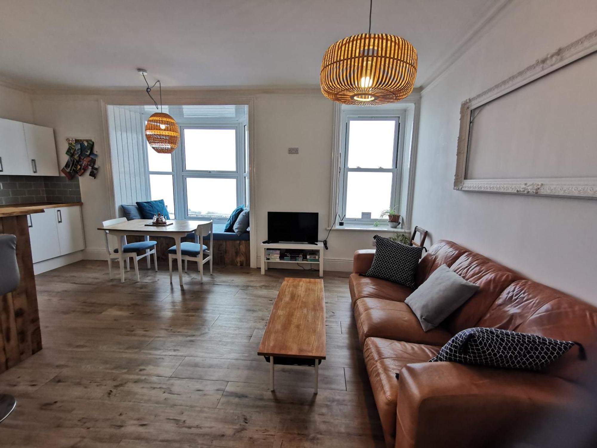 Lovely Seafront 2 Bed Flat In آبيريستويث المظهر الخارجي الصورة